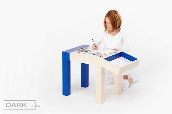 ANIMAL is a funky designer children's desk that will thrill and inspire.  ANIMAL represents a tiny part of all the unique designer furniture available from Dark.be 